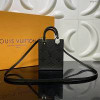 LOUIS VUITTON專櫃新款包包 路易威登Petit Sac Plat手袋 LV字母手提肩背斜挎女手機包 M80449  ydh4035