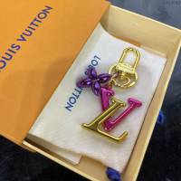 LOUIS VUITTON專櫃新款包包 路易威登New Wave字母包飾 LV字母拼色鑰匙扣 M68449  ydh4048