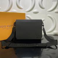 LOUIS VUITTON專櫃新款包包 路易威登Aerogram郵差包 LV翻蓋字母肩帶男郵差包 M57080  ydh4088