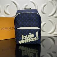 LOUIS VUITTON專櫃新款包包 路易威登Carry It後背包 LV男士老花字體絲印雙肩包 M46118  ydh4153