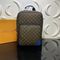 LOUIS VUITTON專櫃新款包包 路易威登Dean雙肩包 LV老花男士後背包 M45335  ydh4154