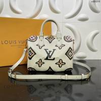 LV專櫃新款女包 路易威登Speedy Bandoulière25手袋 M45828 LV2021新款手提枕頭包  ydh4308
