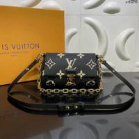 LV專櫃新款女包 路易威登Favorite手袋 超大Monogram圖案 M45836 LV單肩斜挎女包  ydh4345
