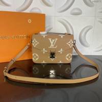 lv路易威登專櫃2022新款Pochette Metis手袋 lvS-Lock鎖扣肩背包 M59211 ydh4879