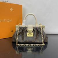 Lv路易威登2023專櫃新款Monogram Clutch手袋 LV老花鏈條手提女包 M46544 ydh5029