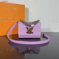 Lv路易威登2023專櫃新款Twist手袋 LV Epi粒面皮革單肩斜挎包 M22098 ydh5052