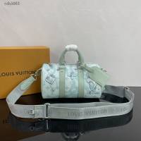 Lv路易威登2023專櫃新款Keepall Bandoulière25手袋 LV手提肩背男包 M22527 ydh5063