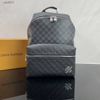 Lv路易威登2023專櫃新款Discovery小號雙肩包 LV男士棋盤格後背包 N40436 ydh5072