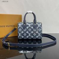 Lv路易威登2023專櫃新款Speedy Bandoulière20手袋 LV提花帆布手提肩背女包 M23069 ydh5116