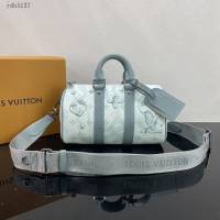 Lv路易威登2023專櫃新款Keepall Bandoulière25手袋 LV男士手提單肩斜挎包 M22527 ydh5137