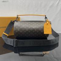 Lv路易威登2023專櫃新款Soft Polochon手袋 LV老花手提肩背圓筒包 M46691 ydh5177