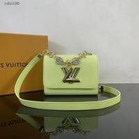 Lv路易威登2023專櫃新款Twist小號手袋 LV水波紋鏈條肩背斜挎女包 M22768 M23074 ydh5190