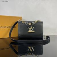 Lv路易威登2023專櫃新款Twist中號手袋 LV水波紋鏈條肩背斜挎女包 M22273 M22274 ydh5191