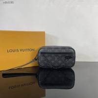 Lv路易威登2023專櫃新款Pochette Volga手拿包 LV黑花手拿包 M68321 ydh5193