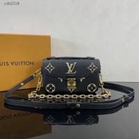Lv路易威登2023專櫃新款Pochette Métis East West手袋 LV壓紋皮革手提單肩斜挎女包 M23081 M446596 ydh5219