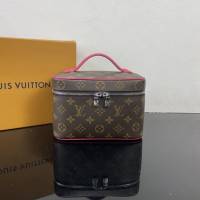 LV路易威登2023专柜新款M46767 M46766 LV老花Nice迷你化妆包 ydh5428