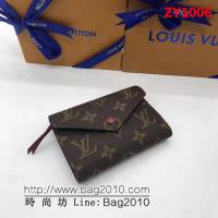 路易威登LV頂級原單M41938紫紅海外原單 Victorine錢夾 女士錢包 ZY1006