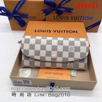 路易威登LV頂級原單N63546 白格粉 海外原單代購級品質實物拍攝 女士錢包 ZY1011