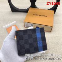路易威登LV頂級原單 N60086 新版DamierGraphite帆布Slender錢包 ZY1045