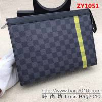 路易威登LV頂級原單 N60107海外原單特供專櫃貨 歐牙拉鏈手拿包 ZY1051