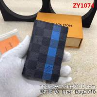 路易威登LV頂級原單 N60076DamierGraphite帆布 LV口袋錢夾 ZY1074