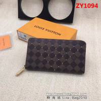路易威登LV頂級原單 N60122 DamierEbene帆布百搭Zippy拉鏈錢夾 ZY1094