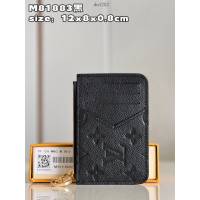 LV專櫃2023新款Romy名片夾 M81883黑 路易威登男女款拉鏈零錢卡包 dn1282