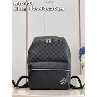 LV專櫃2023新款Discovery小號雙肩包 N40436 路易威登Damier2系列男士後背包 dn1376