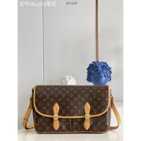 LV專櫃2023新款Boulogne劍橋包 M51273老花 路易威登男女通用斜挎肩背包 dn1420