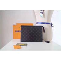 lv手包 M61692 頂級原單 Pochette Voyage中號 lv男士手拿包  lvqb1405
