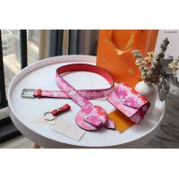 lv皮帶 M0253 LV Daily Multi Pocket 30毫米腰帶 配小包與鑰匙扣 lv女腰帶  lvqb1697
