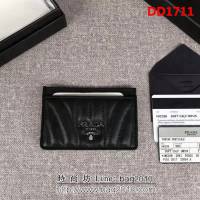 PRADA普拉達 專櫃最新款式 頂級原單納帕牛皮 三層信用卡夾 1MC208 DD1711