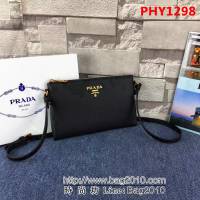 普拉達PRADA原單 PRADA 1BH050 義大利最新版 進囗頭層牛皮單肩斜跨包 PHY1298