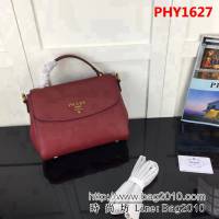 普拉達PRADA原單 秋夏最新款2968 原版荔枝紋 手提肩背包 PHY1627