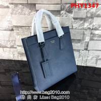 普拉達PRADA原單 最新款 2VG014-2F藍色原版男士商務公事包 官網同步 PHY1347