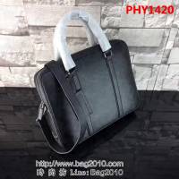 普拉達PRADA原單 最新款2VE363-1克色原版十字紋男士商務公事包 PHY1420