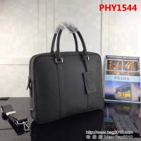 普拉達PRADA原單 最新款2VE363深灰原單荔枝紋男士公事包官網同步 PHY1544