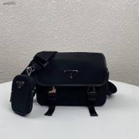 prada男包 普拉達新款郵差包 2VD034 Prada單肩斜挎包 Prada三合一組合郵差包 男女同款  pyd2351