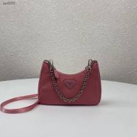 prada女包 普拉達新款mini Hobo粉色手拎包 1TT122 Prada單肩斜挎包 Prada三合一腋下包  pyd2355