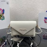 prada女包 普拉達新款女士斜挎包 1BP020 Prada單肩小包 Saffiano皮 Prada翻蓋包  pyd2364