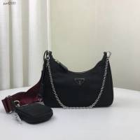 prada女包 普拉達2020新款nylon Hobo手拎包 時尚百搭 prada腋下包 1BH204 Prada單肩斜挎包  pyd2383