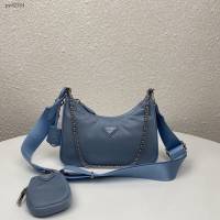 prada女包 普拉達2020新款nylon Hobo手拎包 時尚百搭 prada腋下包 1BH204 Prada單肩斜挎包  pyd2384