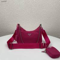 prada女包 普拉達2020新款nylon Hobo手拎包 時尚百搭 prada腋下包 1BH204 Prada單肩斜挎包  pyd2387
