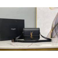 YSL爆款女士包包 聖羅蘭經典款MONOGRAM金屬旋扣小號郵差包 YSL肩背斜挎包 634306  jjh1088