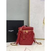 YSL爆款女士包包 聖羅蘭經典款VANITY方形絎縫粒面壓印手袋 YSL環繞式拉鏈化妝包 649779  jjh1119