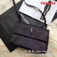 YSL聖羅蘭 海外原單  球紋皮配槍色五金單肩斜挎包 26802 YAS1010