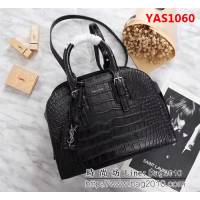 YSL聖羅蘭 新款 鱷魚紋油臘皮手提肩背包 59906 YAS1060