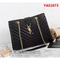 YSL聖羅蘭 經典款 互扣式金屬YSL標誌 原版南非皮肩背包 F26587 YAS1073