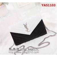 YSL聖羅蘭 專櫃最新配色牛皮鏈條肩背包 可當手包用 26813-1 YAS1103