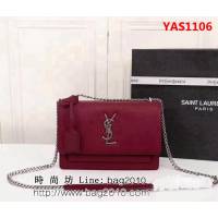 YSL聖羅蘭 爆款出擊 王子文同款原版牛皮SAINT LAURENT 前翻蓋手袋 可肩背斜挎 26606 YAS1106